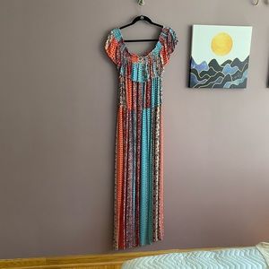 Xhilaration Off Shoulder Maxi Dress